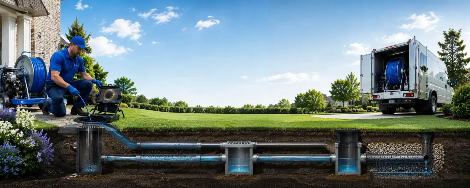 Outdoor drain cleaning information for Tustin, MI